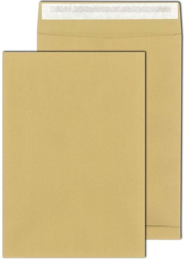MAILmedia C4 Self-Adhesive Shipping Bags, Kraft Brown, 110 g/m², 19.2 g (38140-7)