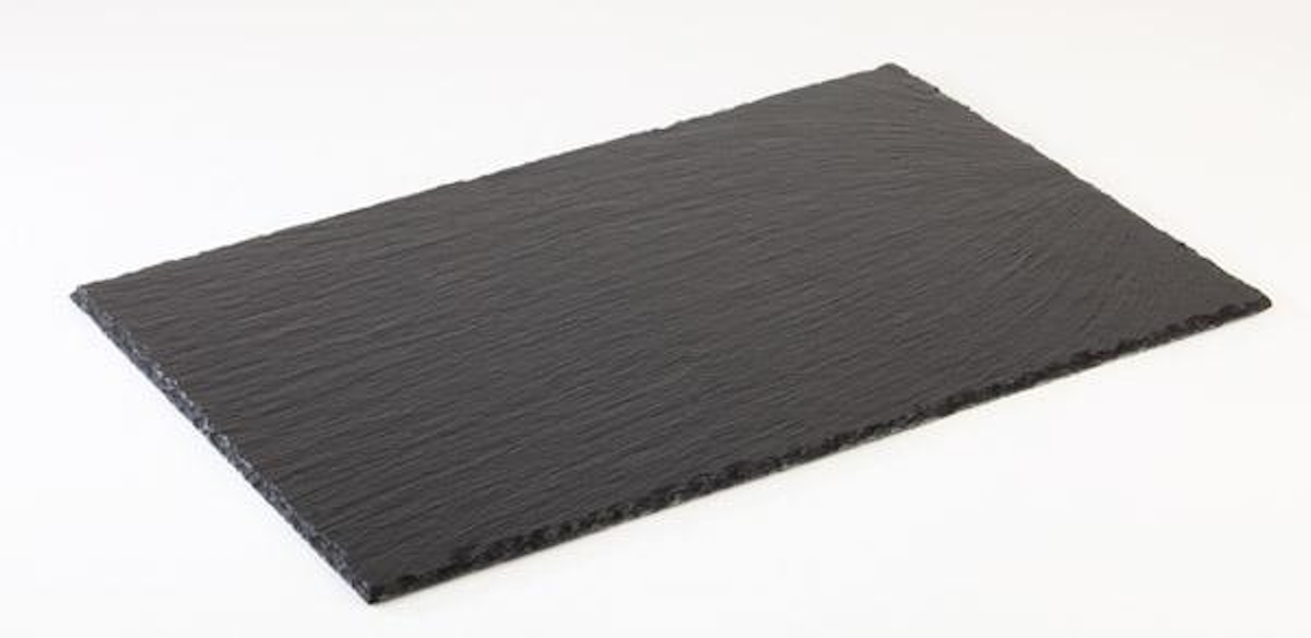 APS Natural Slate Slab 530 x 325 mm Anthracite 6-9 mm Thickness Furniture-Protecting Feet