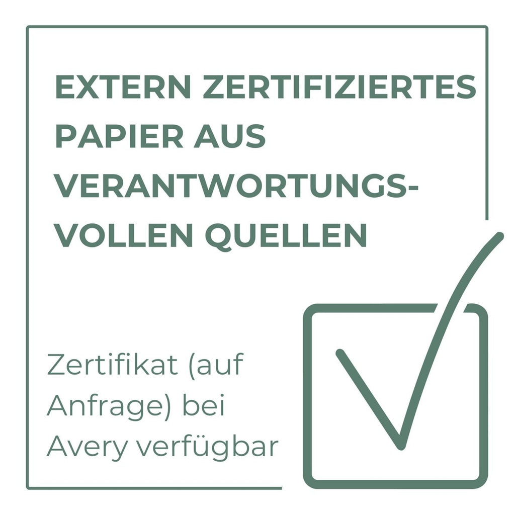 Avery Zweckform Permanent Adhesive Paper - White - 54 x 101 mm - 220 Labels (AS0722430)