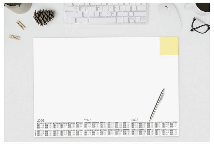 Sigel Desk Pad Memo A2 30 Sheets White Paper 2026-2028 (H6490)