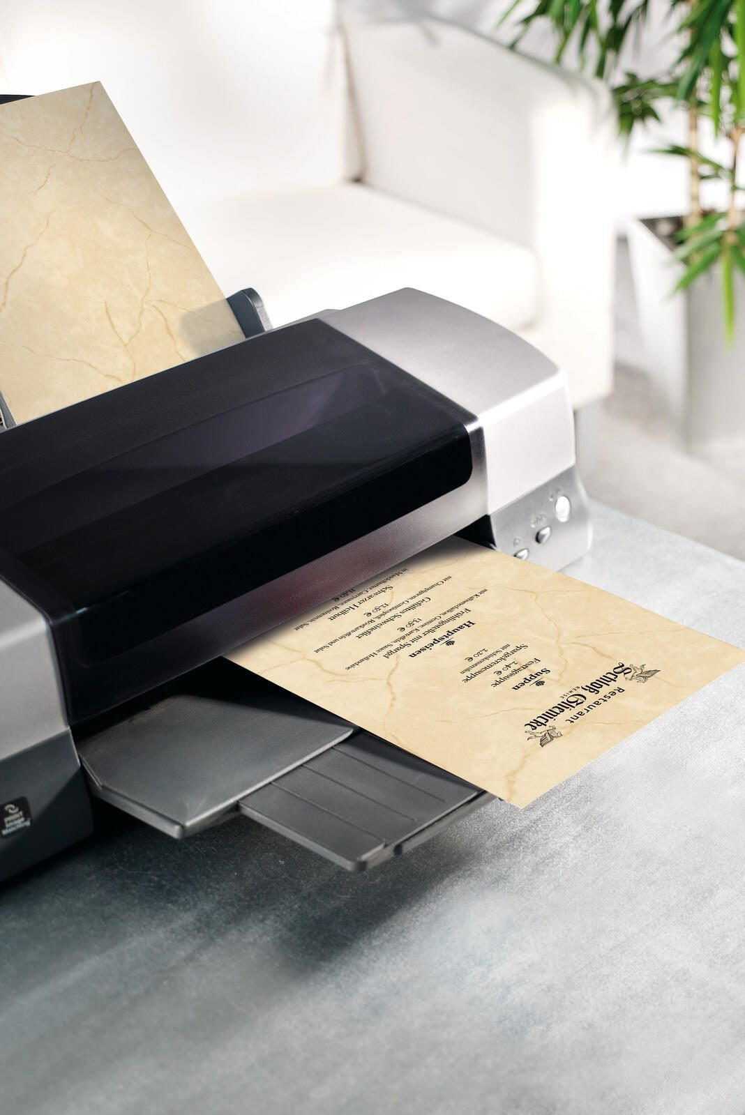 Sigel Structure Paper Granite - Double-Sided Paper - Beige - A4 (210 x 297 mm) - 200 g/m² - 50 Sheets (DP648) g/m2