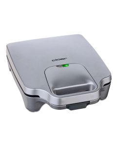 Cloer 6269 Sandwich Maker - 1800W - 4 Sandwiches - Silver