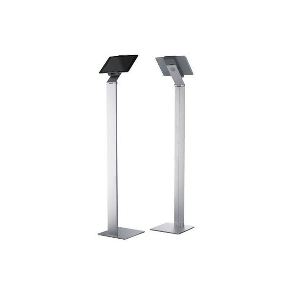 DURABLE Tablet Holder Floor Tray Stand Aluminum, Steel, ABS Plastic Silver (7"-13") Standing (893223)