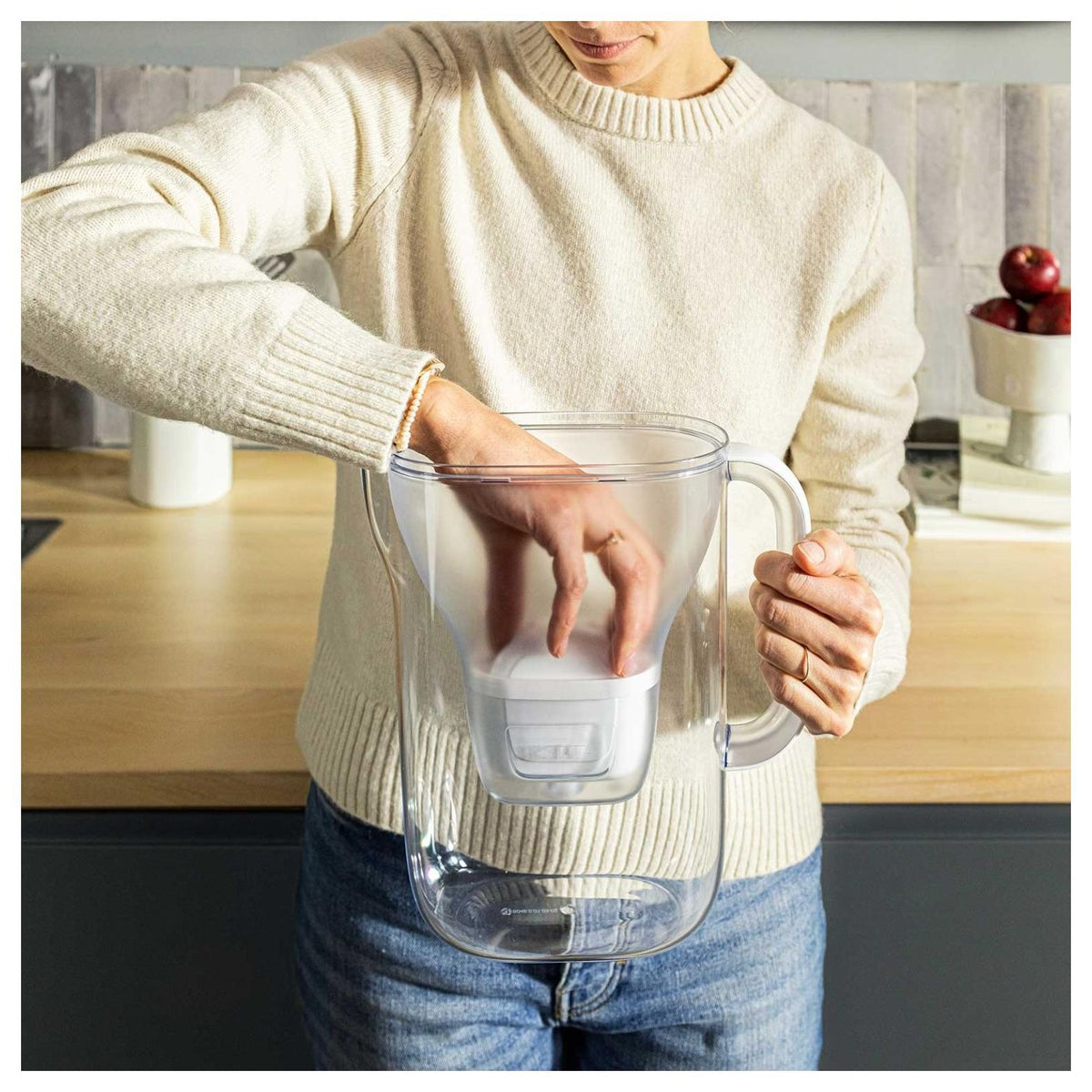 BRITA Style Essential Water Filter Jug - Cream - 150 Litres Capacity - 1057794