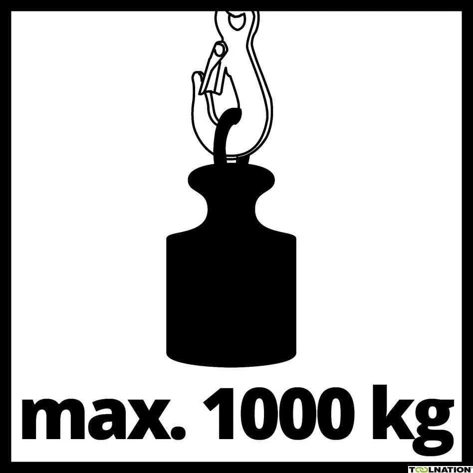 Einhell TC-CH 1000 Chain Hoist 1000 kg 2.5 m Red/Silver