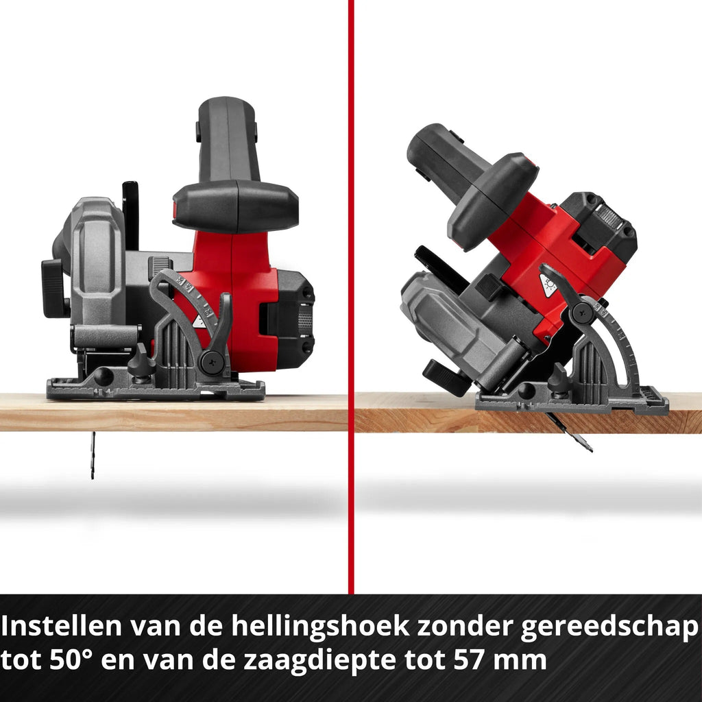 Einhell TE-CS 18/165-2 Li - Solo Cordless Circular Saw, 57 mm Cutting Depth, 18 V