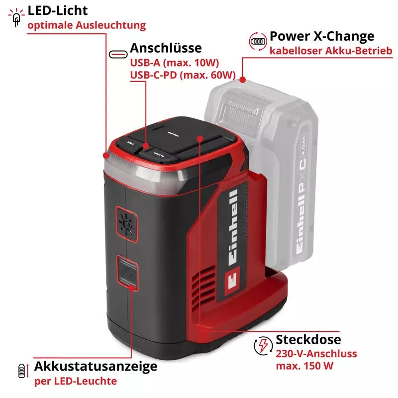 Einhell TC-ES 18/150/1 Li-Solo Cordless Energy Station (1091320)