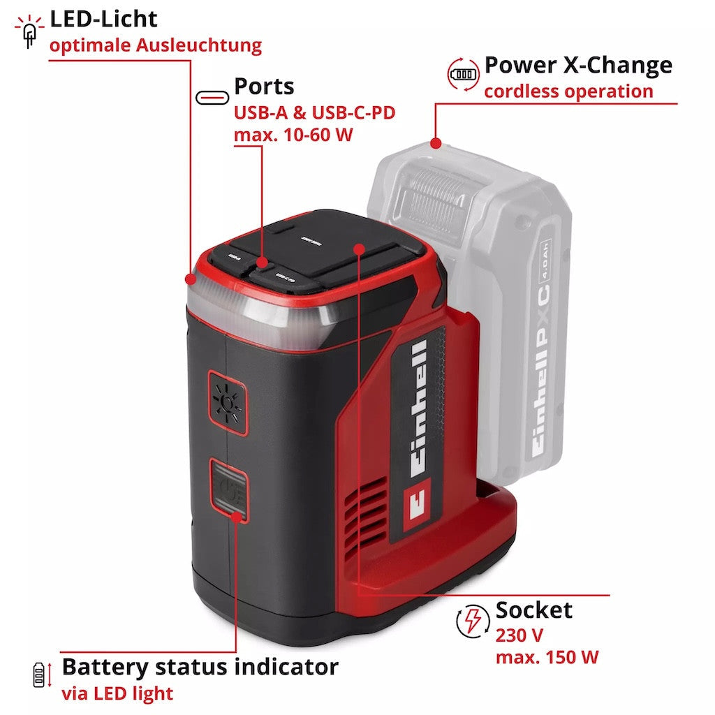 Einhell TC-ES 18/150/1 Li-Solo Cordless Energy Station (1091320)