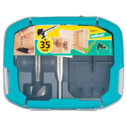 Wolfcraft Hinge Hole Set 35 mm, 5-Piece
