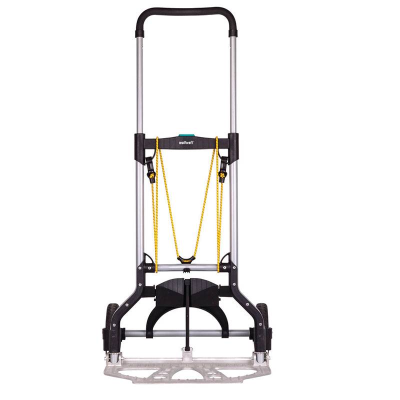 Wolfcraft TS 850 Folding Hand Truck - Aluminum - 100 kg Load Capacity - 5501000