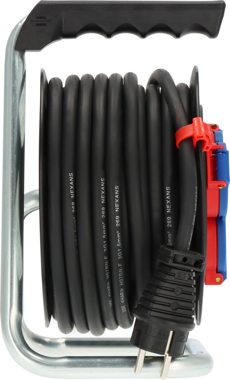Brennenstuhl Cable Reel Black - 12 m - IP44 - Model 9123020115