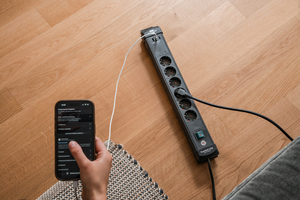 Brennenstuhl Power Strip 6-way Black 3 m Cable with USB Ports (1951160613)