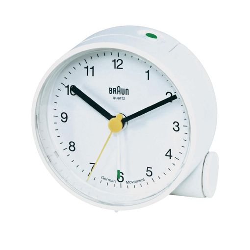 Braun BNC 001 Quartz Alarm Clock White - 66004