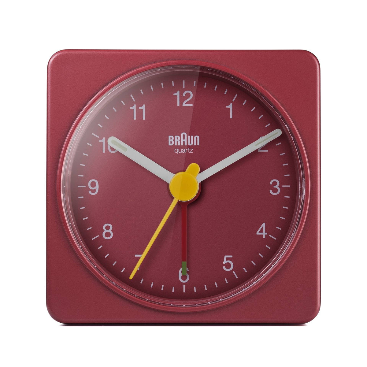Braun BC02R Quartz Alarm Clock Red Analog Battery (67081)