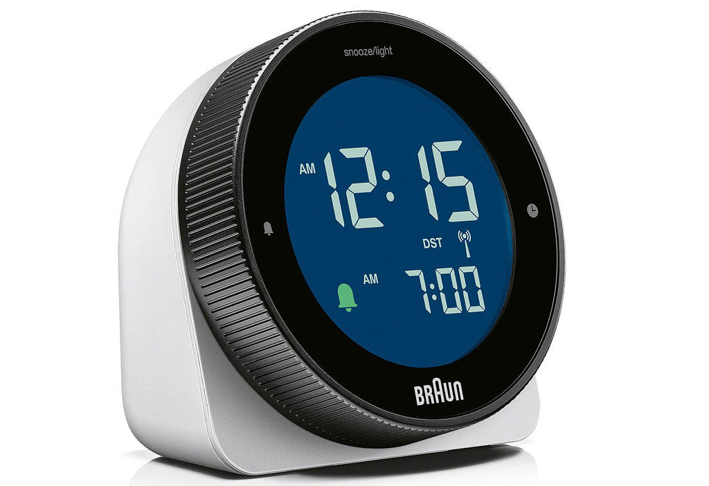 Braun BC 24 W DCF Radio Alarm Clock with Snooze Function
