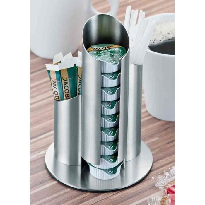 Esmeyer Multi Portion Dispenser Brushed Stainless Steel, 3 Compartments (400-2647)