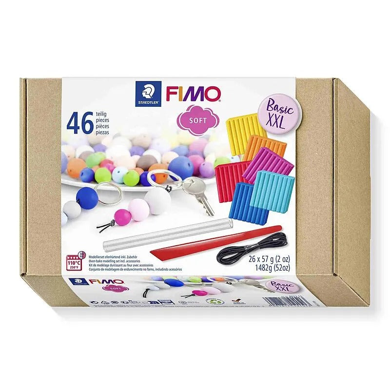 FIMO SOFT Modeling Clay Set "Basic XXL", 46-Piece, Oven-Hardening - 8023 15