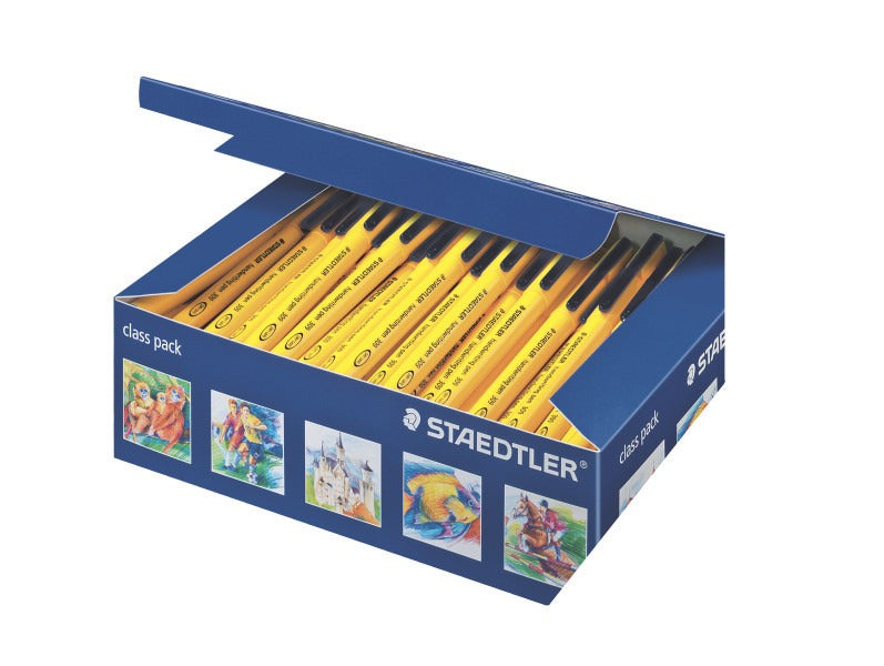 STAEDTLER Noris Club Fiber-Tip Pens, 100-Piece School Box, 1.0 mm, Food Coloring Ink - 326 C100