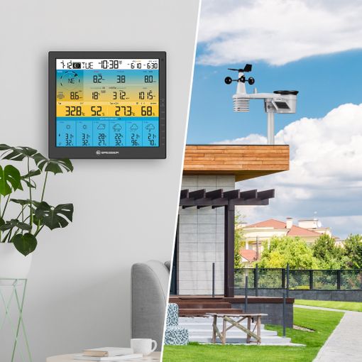 Bresser Weather Center 7-in-1 Solar 6-Day Forecast Pro SF - 7003220 4cast