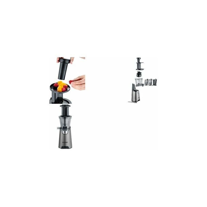 Severin ES 3571 Slow Juicer 150W Black - Metal Juice Press
