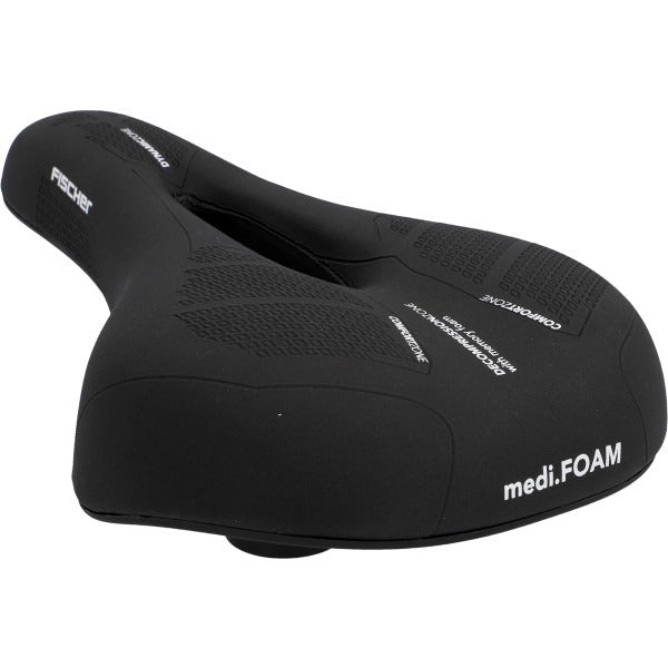 FISCHER Trekking Bike Saddle - R.E.Med Memory Foam - Ergonomic Design - 1 Piece - 85680