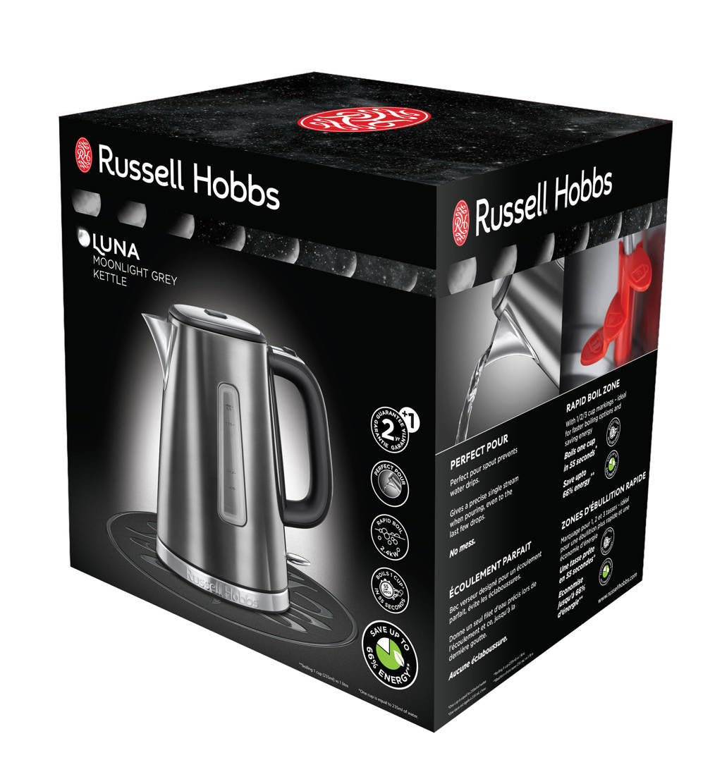 Russell Hobbs 23211-70 - 1.7 L Grey Stainless Steel Kettle