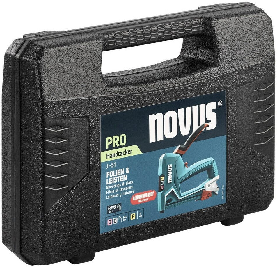 novus J-51 Hand Tacker Case Set Turquoise (030-0470)