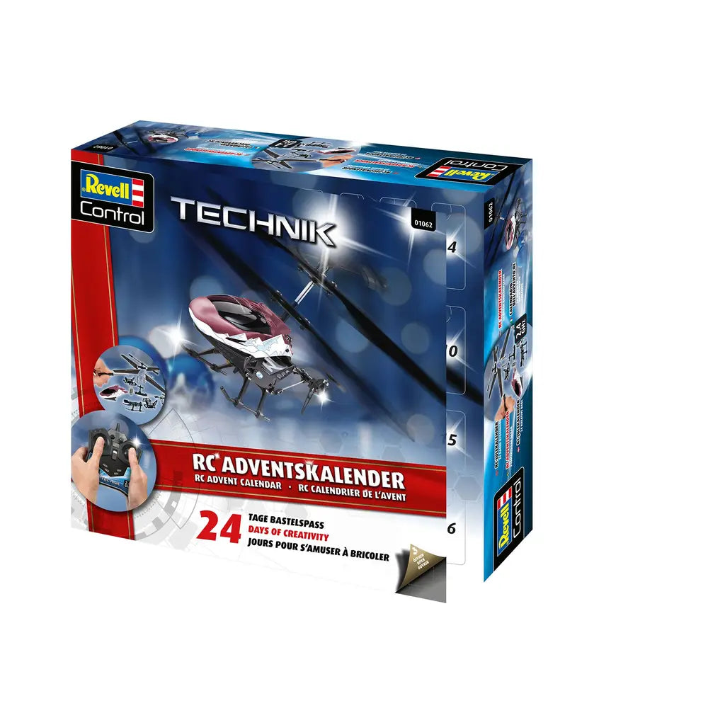 Revell Advent Calendar RC Helicopter - 195 mm Rotor Diameter - Model Building Fun