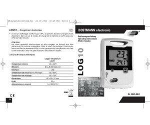 DOSTMANN ELECTRONIC Temperature and Humidity Data Logger LOG20 Set - 5005-1002