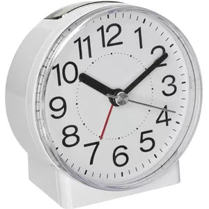 TFA Dostmann Quartz Alarm Clock White Alarm Times 1 60.1037.02