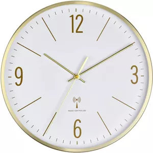 TFA Dostmann Radio-Controlled Wall Clock - 300 mm - Gold (60.3534.53)