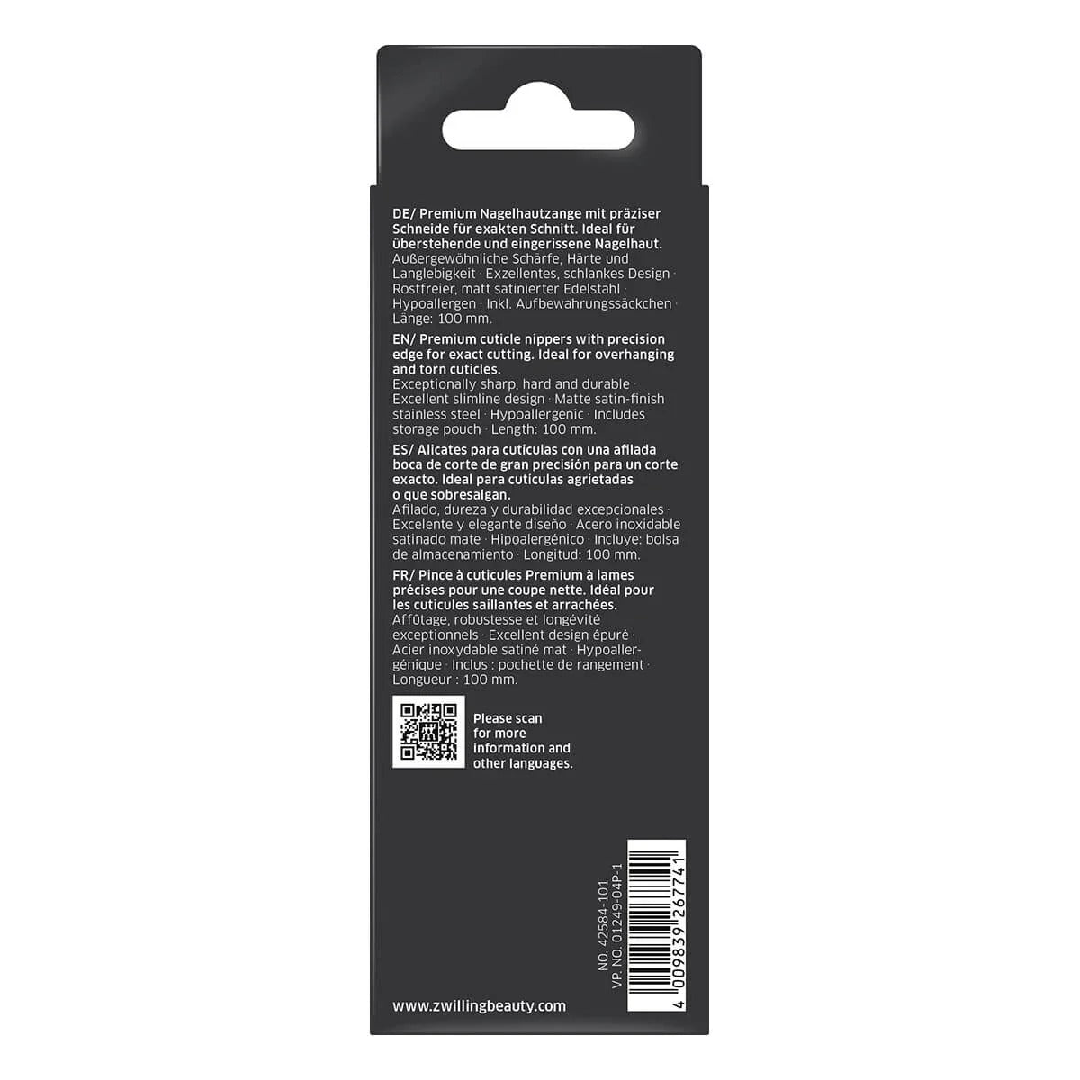 Zwilling Twinox Skin Nippers 10 cm Silver Matt (42584-101-0)