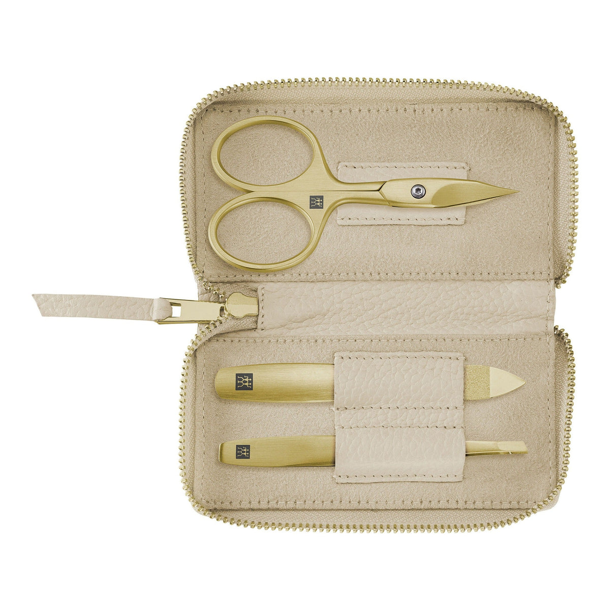 Zwilling 3-Piece Manicure Pedicure Set with Leather Nail Scissors - 97747-001-0