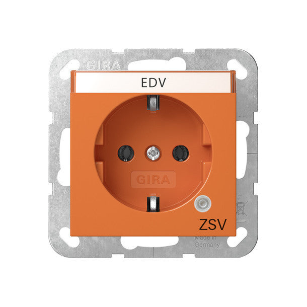 GIRA Schuko Socket 16A 250V Green Indicator Light 4452109