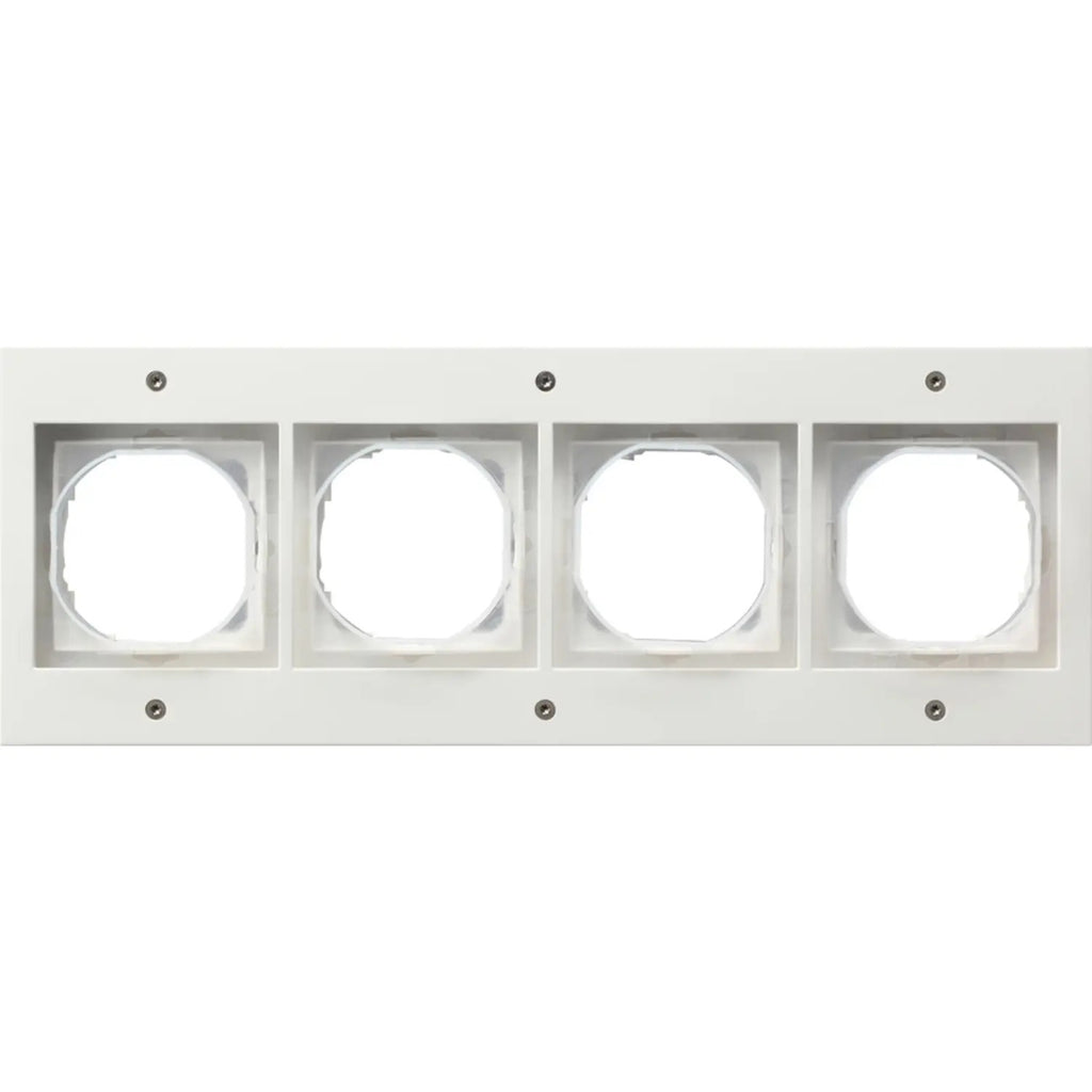GIRA TX_44 White 4-Fold Cover Frame, 110x300 mm (021466)