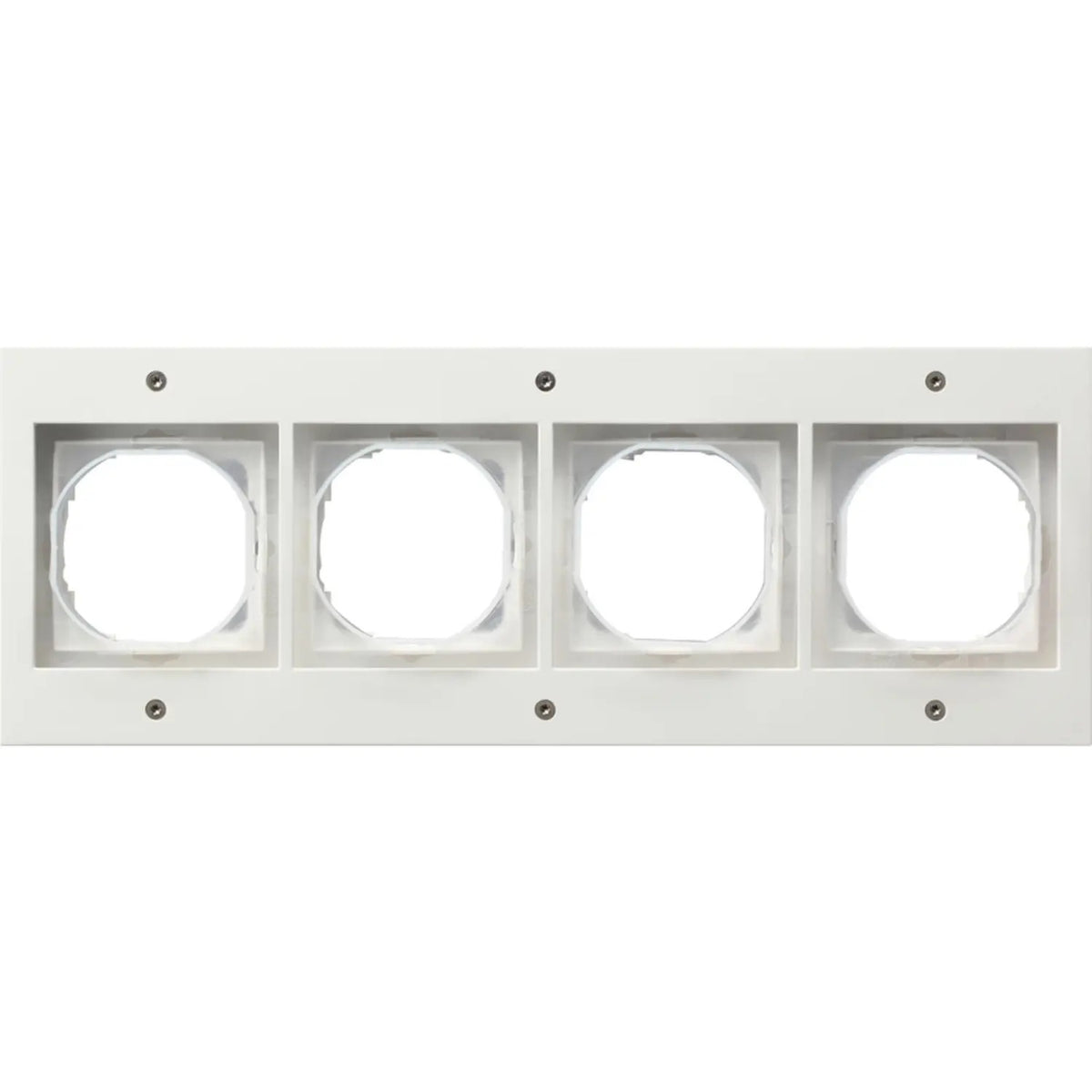 GIRA TX_44 White 4-Fold Cover Frame, 110x300 mm (021466)