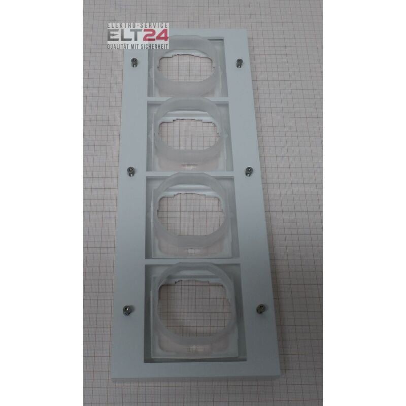GIRA TX_44 White 4-Fold Cover Frame, 110x300 mm (021466)