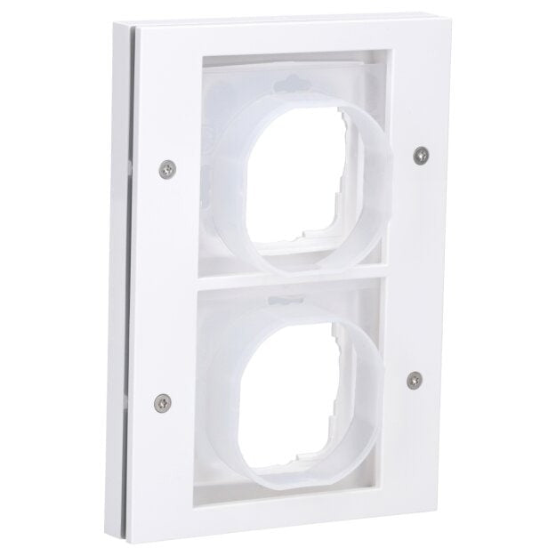 GIRA TX_44 White 4-Fold Cover Frame, 110x300 mm (021466)