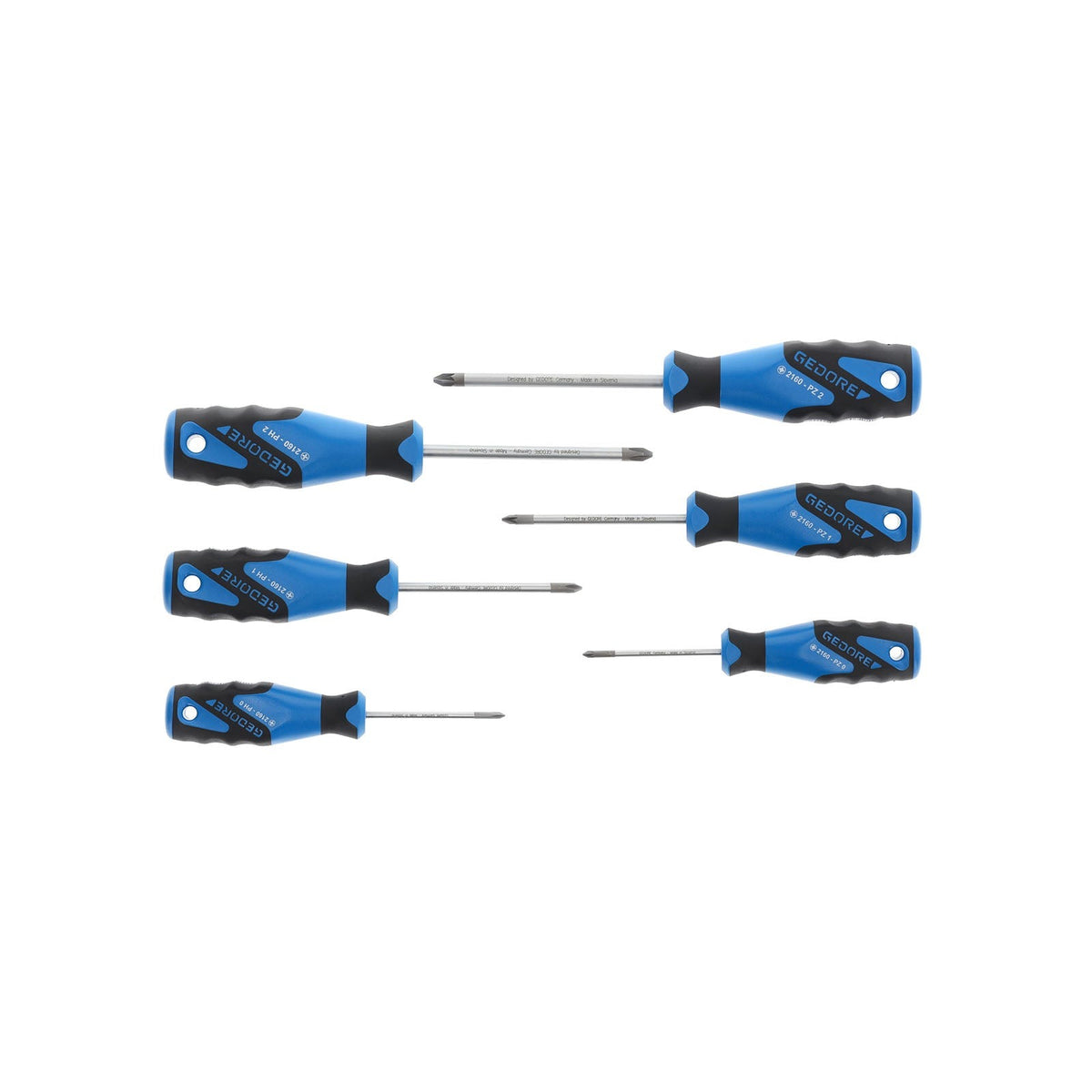 Gedore Workshop Screwdriver Set, 6-Piece, Phillips and Pozidriv (2003589)