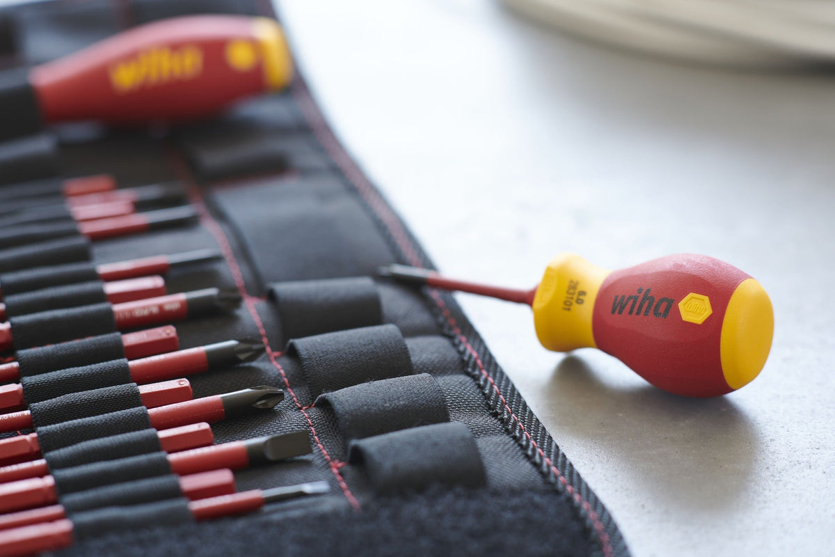 Wiha VDE Stubby Screwdriver Set - 4 Pieces - Insulated SB28310101