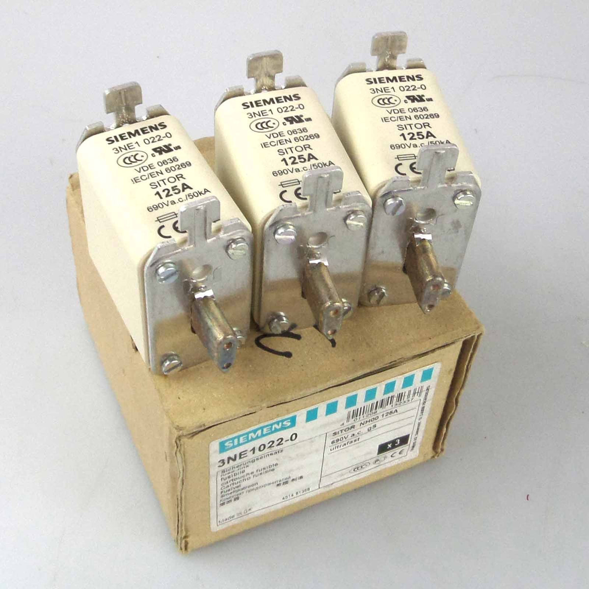 Siemens Sitor Fuse NE1022-0 125A 690V Type HLS