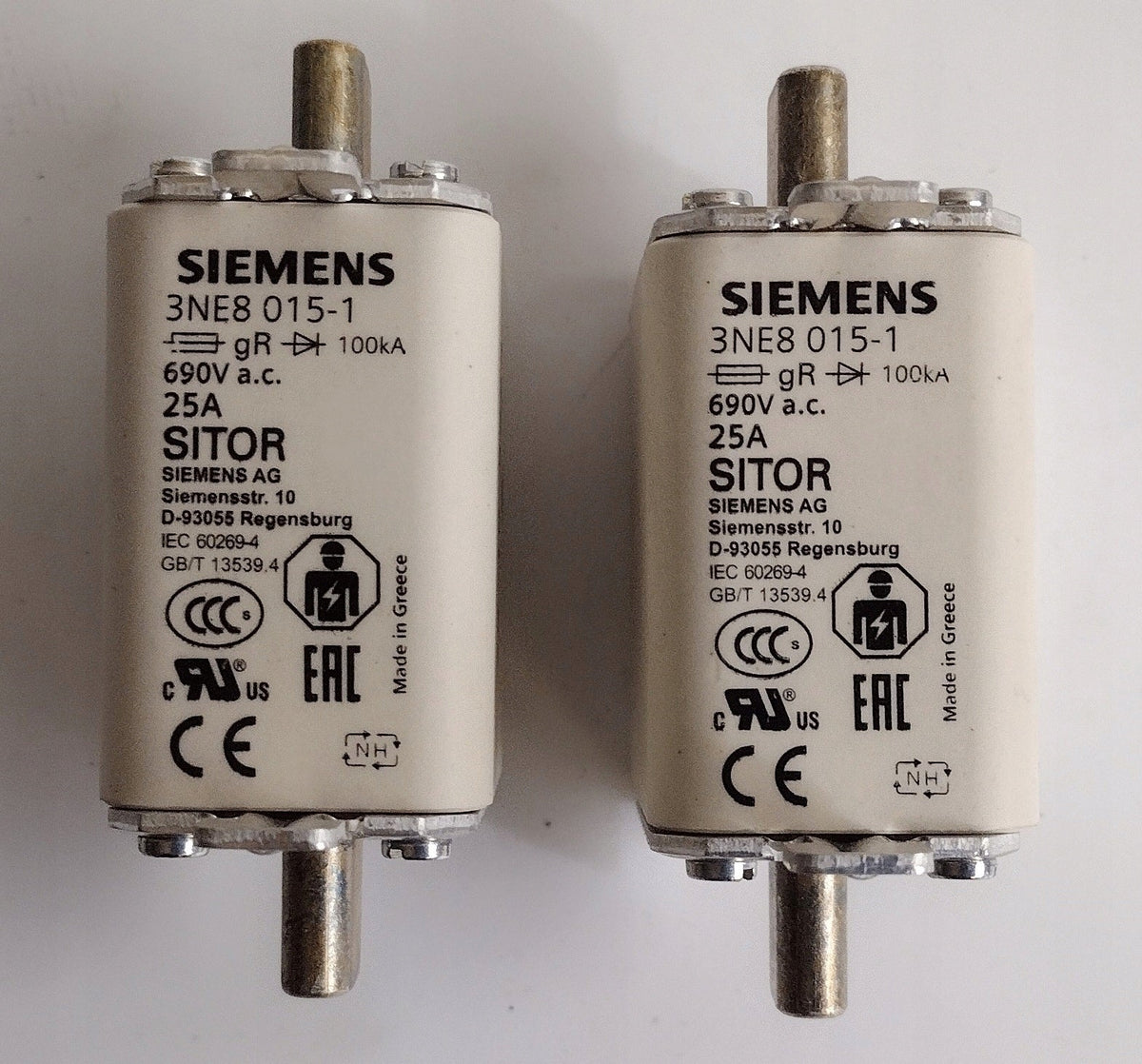 Siemens NH Fuse 25 A 00 (3NE8 015-1)