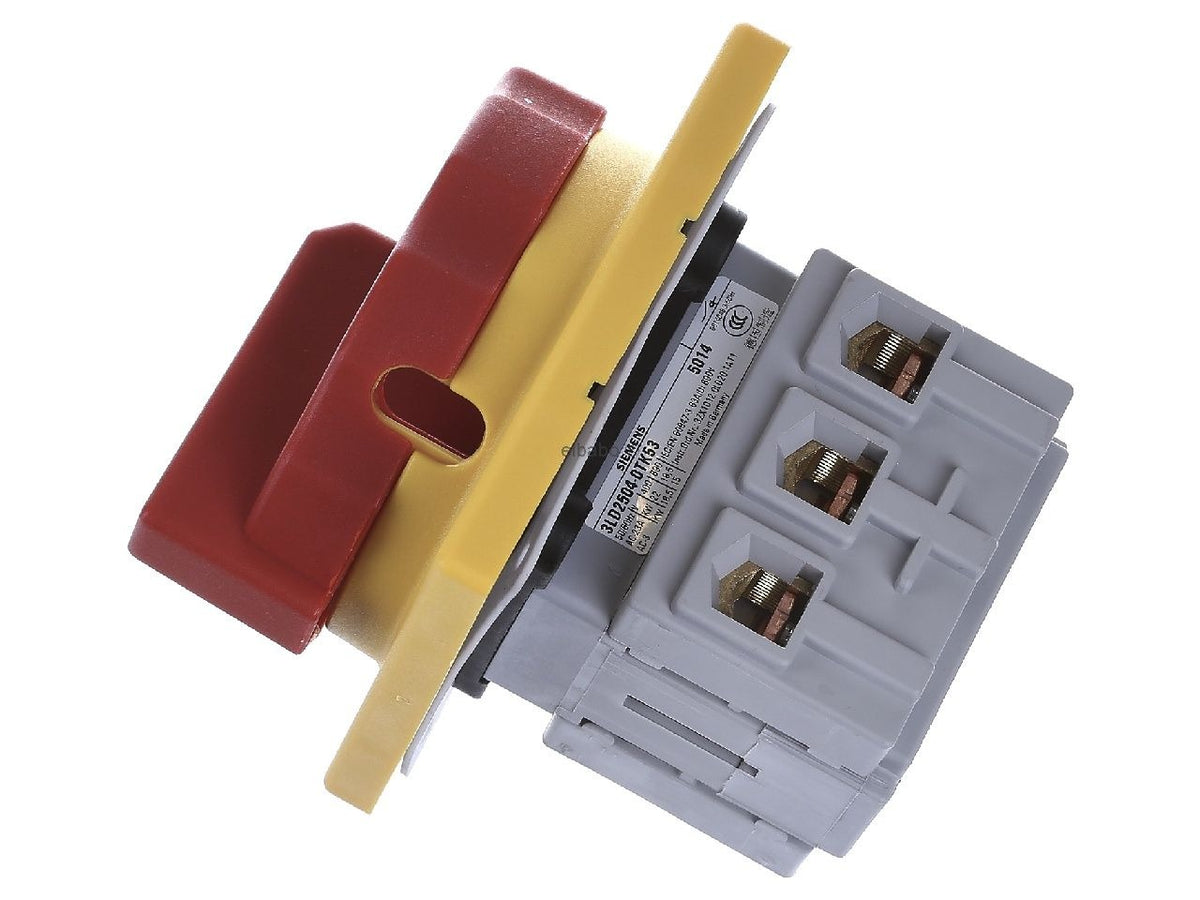 Siemens 3LD2504-0TK53 AC Switch 63 A 1260 A Red Yellow (3LD25040TK53)