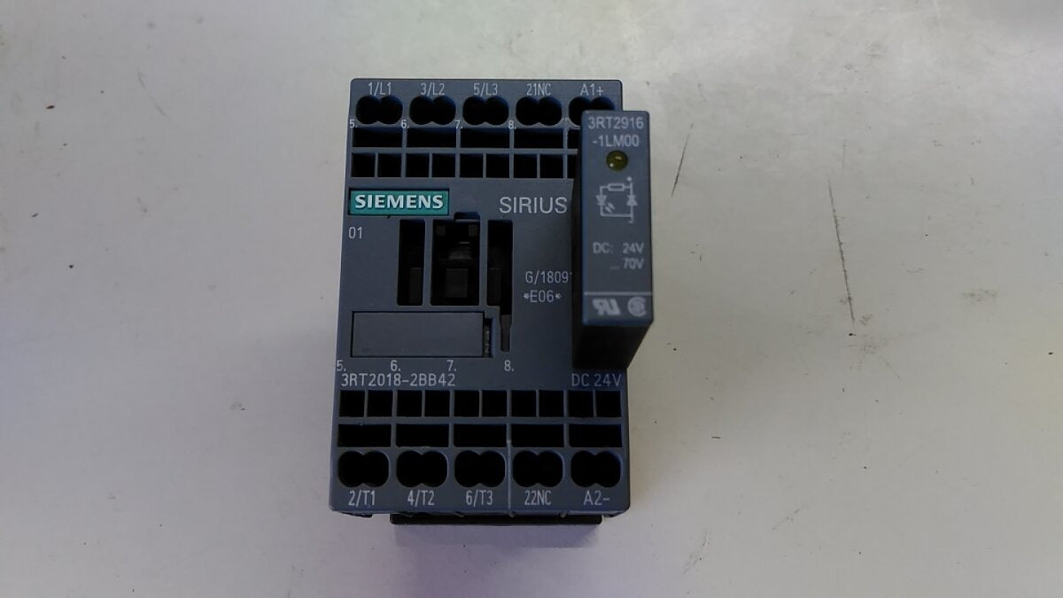 Siemens Power Contactor 3RT2018-2BB42 1 pc. (3RT20182BB42)