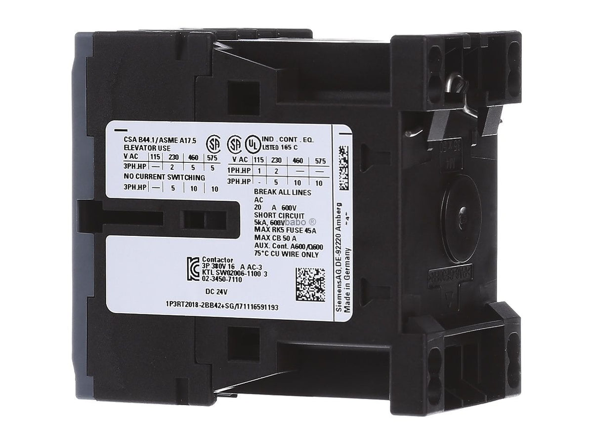 Siemens Power Contactor 3RT2018-2BB42 1 pc. (3RT20182BB42)
