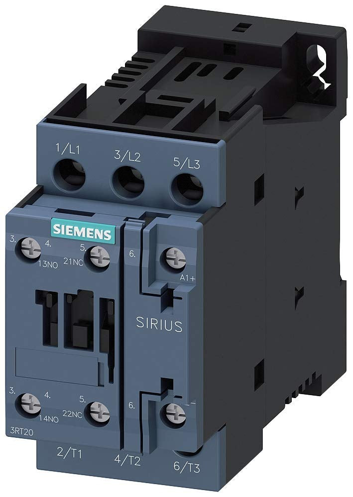 Siemens Contactor, 24VDC, 3 NO, Screw Terminals (3RT20151FB41)