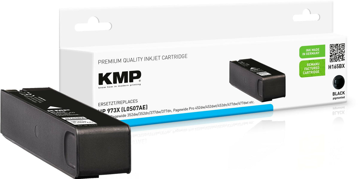 KMP H165BX Black Ink Cartridge for HP PageWide Pro 450 Series L0S07AE