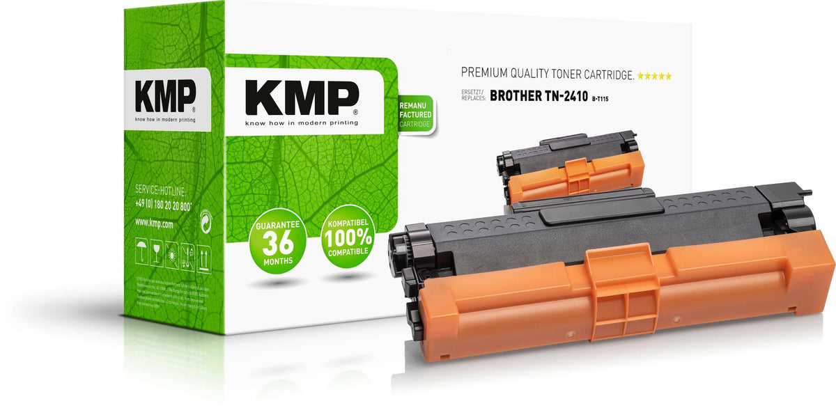 KMP Toner Cartridge Compatible Black for Brother TN2410 1267.0000