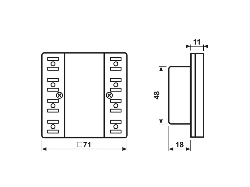Push-button Sensor Expansion Module Universal 2-gang LS 5092 TSEM (LS5092TSEM)