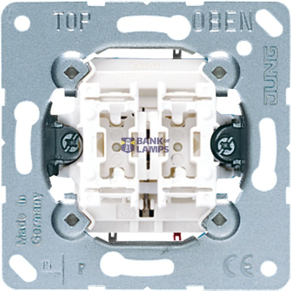 JUNG Basic Element Blind Switch, Metal, Single-Pole, 250V (509VU)